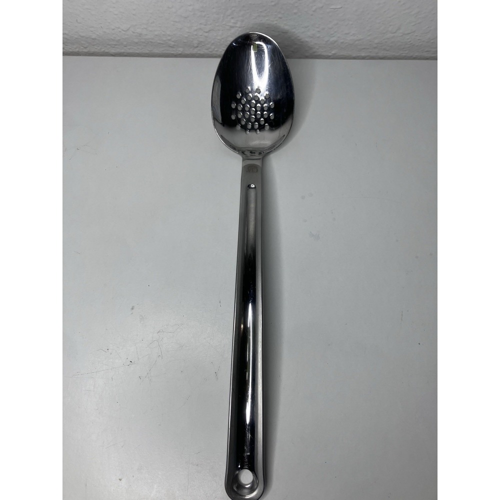 CSI 12 1/2" 18/10 Stainless Steel Draining Straining Slotted Serving Spoon